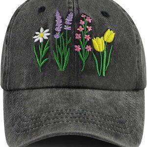 Gardening Hat Women Cotton Adjustable Sun Visor Flower Plant Baseball Cap